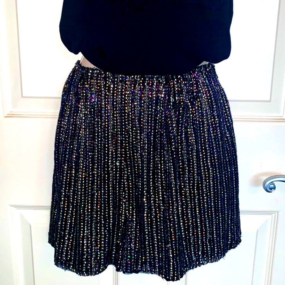 EUC RARE Y2K Parker iridescent embellished Night Out shorts Size 26 or 2/4